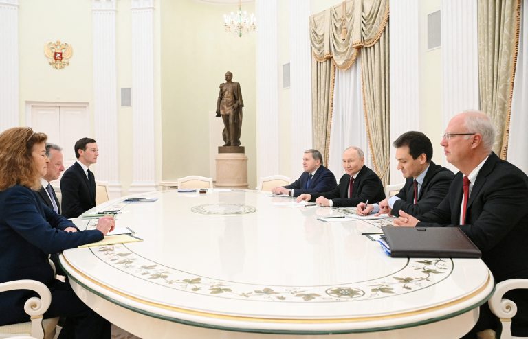 Russian President Vladimir Putin meets U.S. President Donald Trump's envoy Witkoff in Moscow