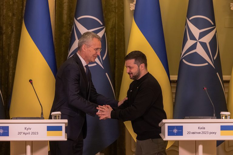 NATO Sec-Gen Jens Stoltenberg Meets Zelensky In Kyiv
