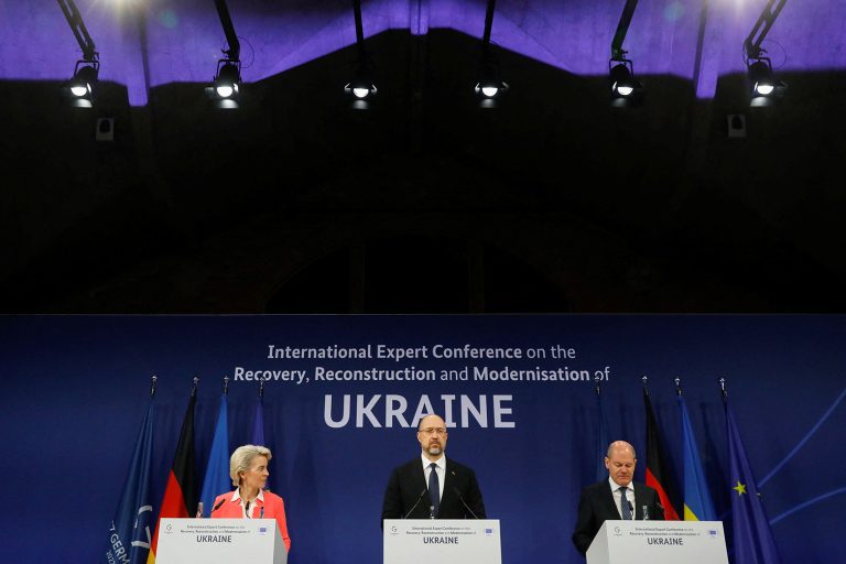 Post-war Ukraine reconstruction conference, in Berlin